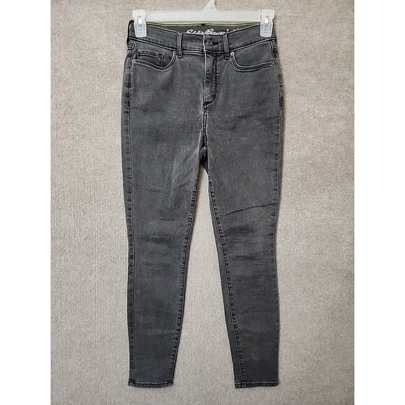 Eddie Bauer Travex Slightly Curvy High Rise Skinny Leg Jeans Women 4 Gray - Picture 1 of 9